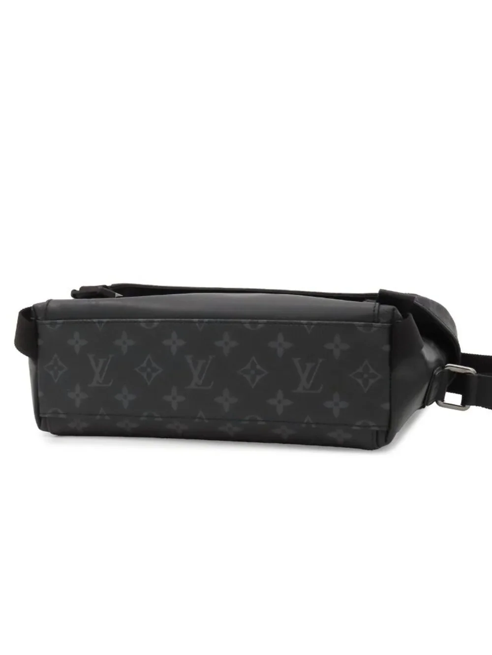 Louis Vuitton Messenger Voyage Black Silver Monogram Eclipse Shoulder Bag